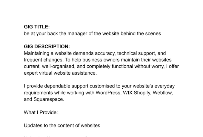 wordpress virtual assistant for website updates and fixes